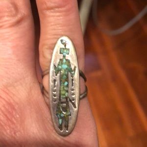 Vintage turquoise ring size 5